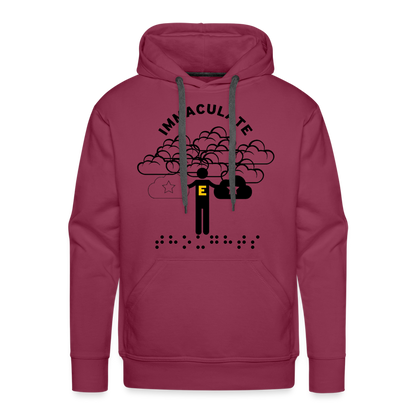 Immaculate Thoughts Men's Hoodie - burgundy