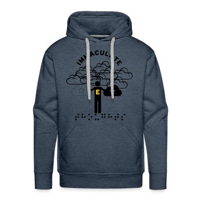 Immaculate Thoughts Men's Hoodie - heather denim