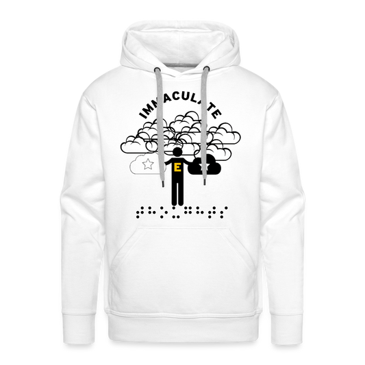 Immaculate Thoughts Men's Hoodie - white