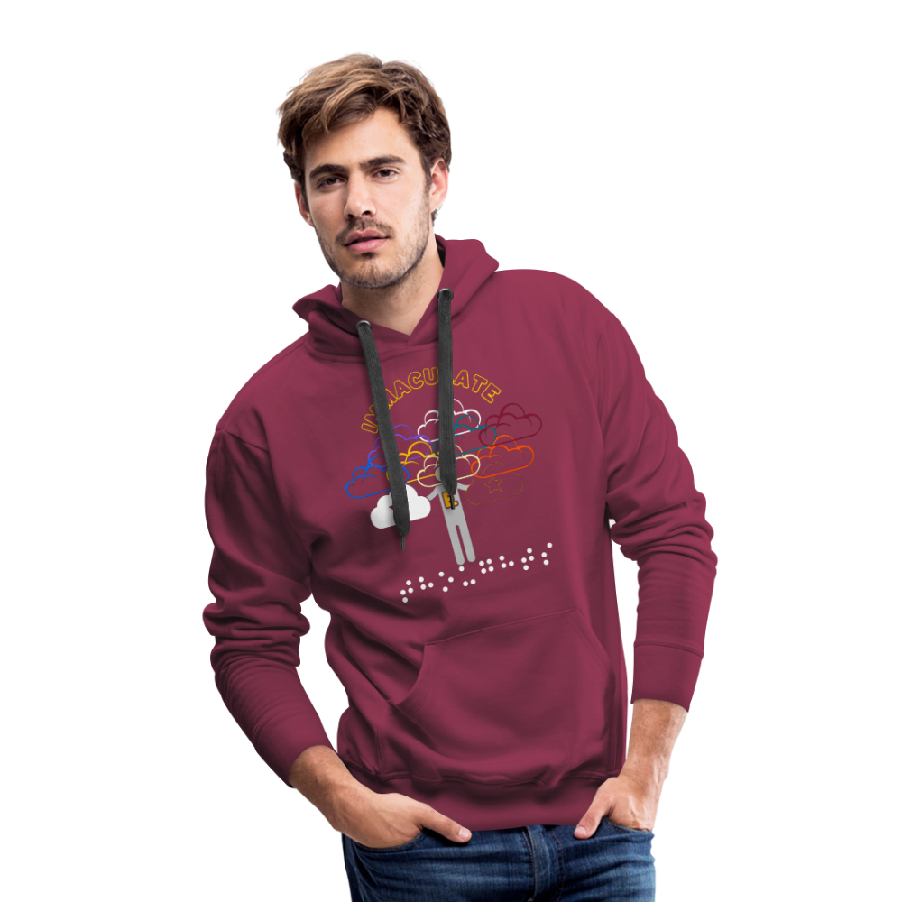 Immaculate Thoughts Men's Hoodie Color - burgundy